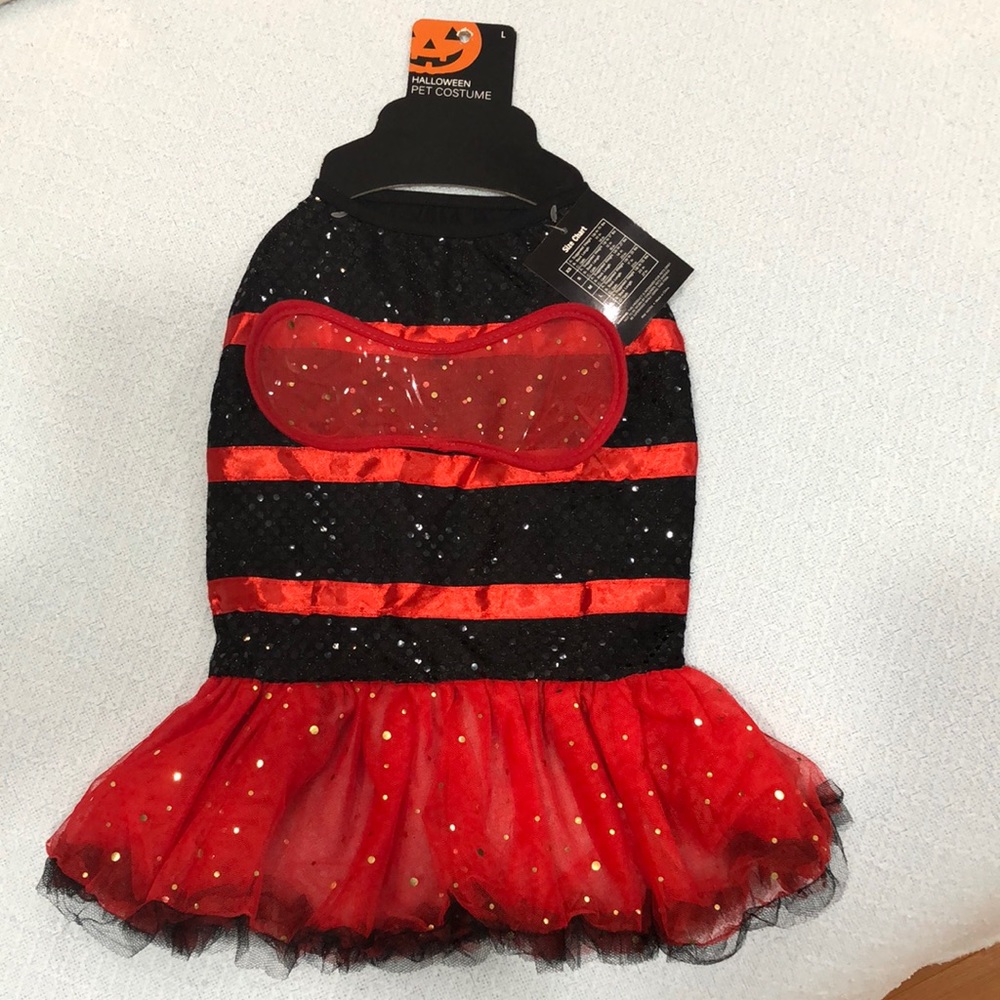 Halloween Pet Costume- Lady Bug - Size Large
